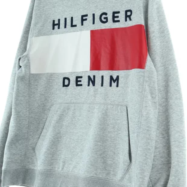 (L-XL) 타미힐피거 후드티셔츠 빅로고 맥멜란지-1585F