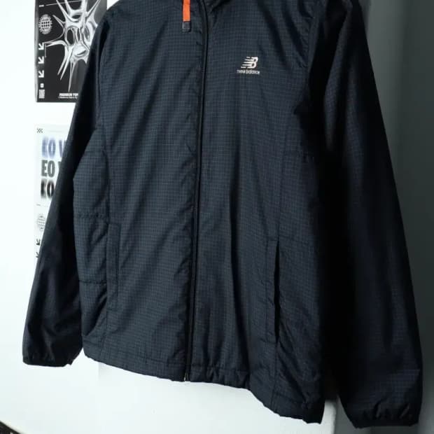 (S) 뉴발란스 집업 바람막이 점퍼자켓 체크 누빔-15864