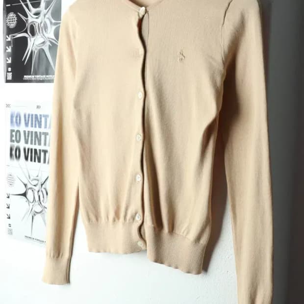 W(S) 폴로 랄프로렌 니트 가디건 베이지 포니-1590C