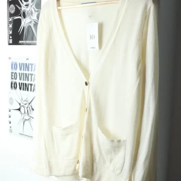 W(M) 키이스 니트 가디건 아이보리 울-1590D