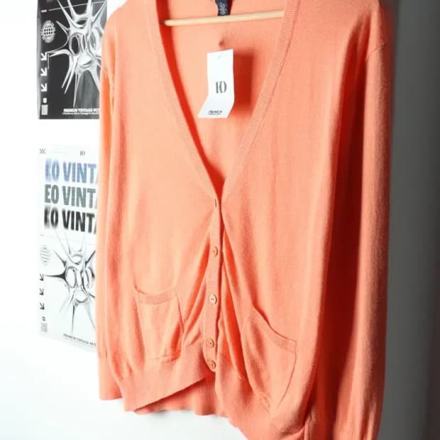 W(XL) 타미힐피거 니트 가디건 핑크 한정판-15911