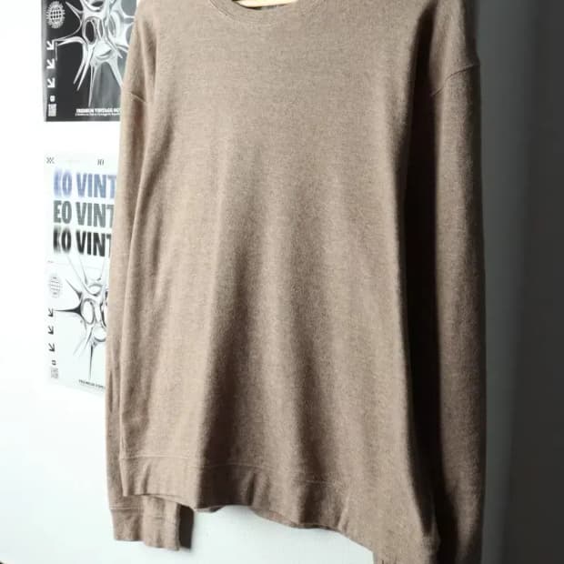 (XL) 시리즈 니트 작은오염 브라운 무지-1591C