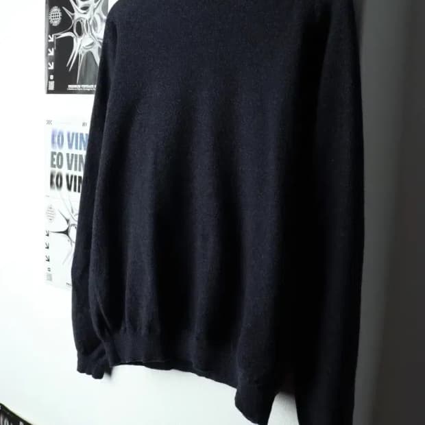 W(XL) 브룩스브라더스 니트 반폴라 네이비-1591E