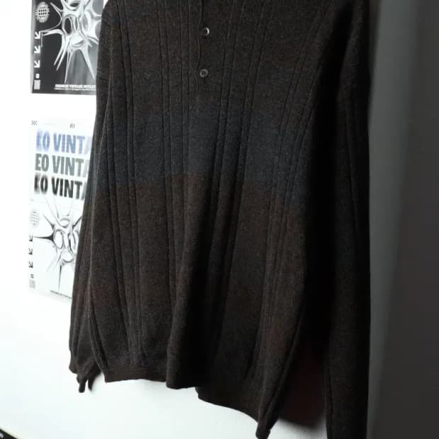 (M-L) 브랜드빈티지 니트 알파니 카라 이태리-15921