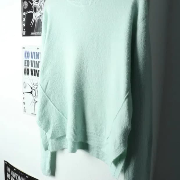 W(M-L) 타미힐피거 니트 모헤어 민트-15938