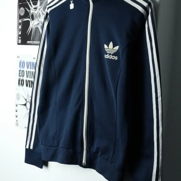 (M) 아디다스 집업져지 트랙탑 유로파 네이비-15A35