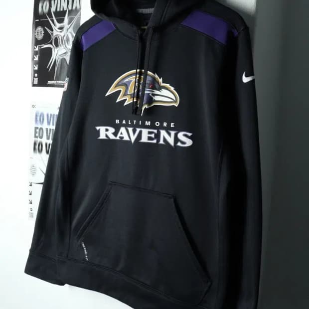 (S-M) 나이키 후드티셔츠 발티모어 기모-15A36