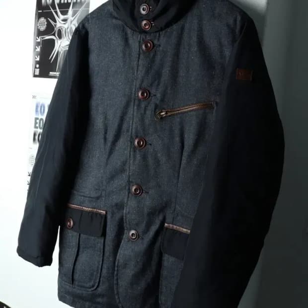 (L-XL) 아르마니 패딩 점퍼자켓 네이비 한정판-15A49