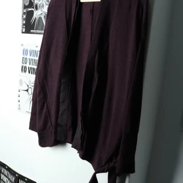 W(M-F) 랑방 니트 가디건 한섬 퍼플 울 한정판-15A5D