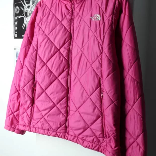 W(2XL) 노스페이스 패딩 점퍼자켓 빅사이즈 핑크 퀄딩-15A26