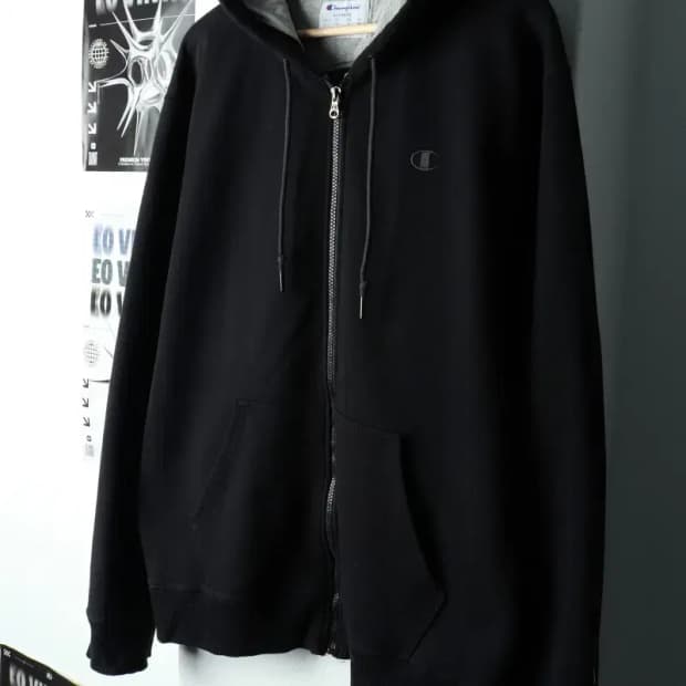 (2XL) 챔피온 후드집업 빅사이즈 기모 올드스쿨-15AA1