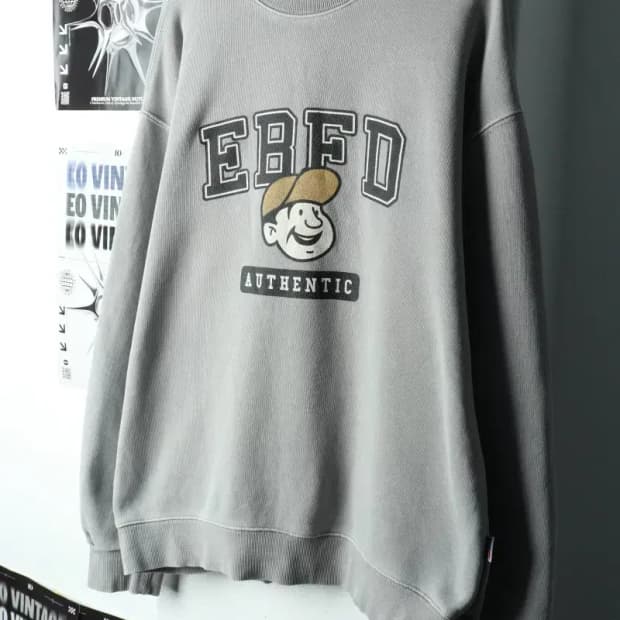 (XL-2XL) 브랜드빈티지 맨투맨 티셔츠 이벳필드 그레이-15AA6