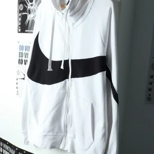 (XL-2XL) 나이키 후드집업 빅사이즈 빅스우시 화이트-15AAC