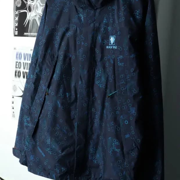 (XL) 블랙야크 집업 바람막이 점퍼자켓 고어텍스 패턴 네이비-15AB6