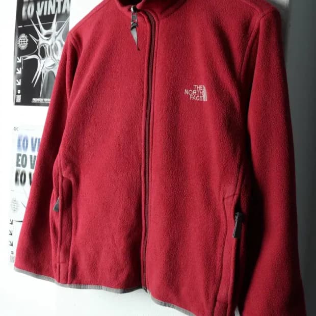 W(M) 노스페이스 집업 바람막이 점퍼자켓 후리스 아동 버건디-15AC5