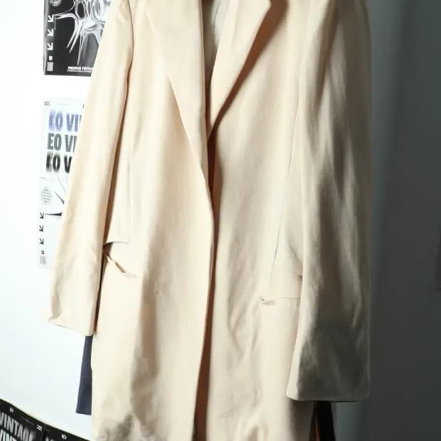 W(S) 타임 코트자켓 한섬 베이지 울-15AD7