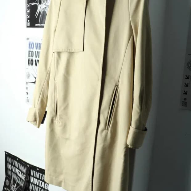W(S) 시스템 코트자켓 한섬 베이지 발마칸-15AD8