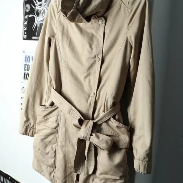 W(XS-S) 캘빈클라인 코트자켓 베이지 숏-15ADA