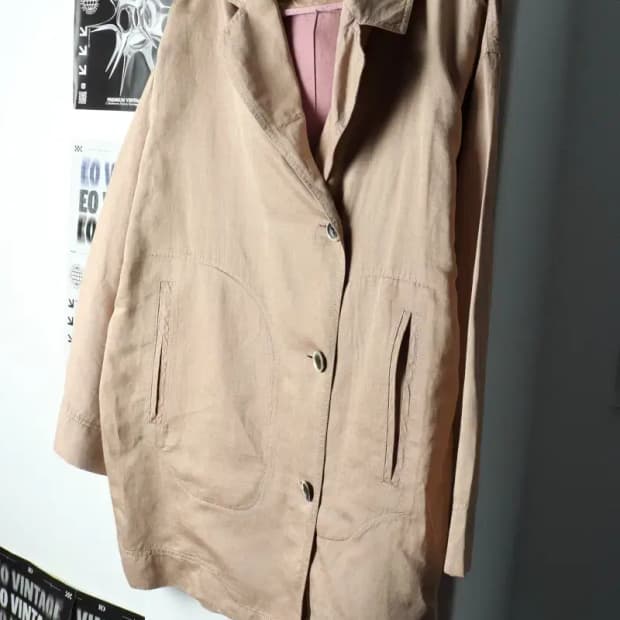 W(F) 타임 코트자켓 한섬 린넨 마-15AE0