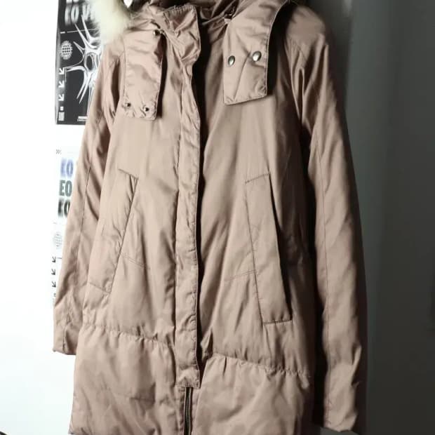 W(S) 시스템 패딩 점퍼자켓 한섬 사용감 구스다운 롱-15B28