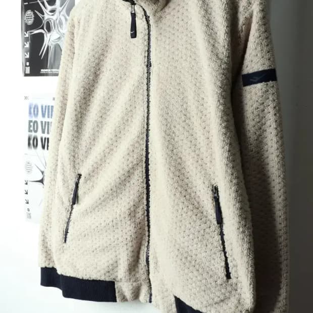 (L-XL) 프로스펙스 집업 바람막이 점퍼자켓 후리스 베이지-15B31