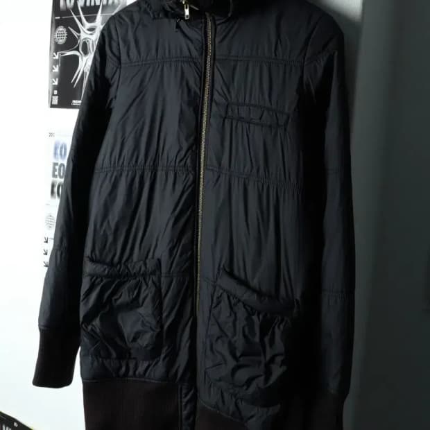 W(M) 반스 패딩 점퍼자켓 블랙 롱 올드스쿨-15B9F