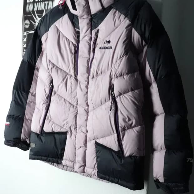 W(M-L) 아이더 패딩 점퍼자켓 구스다운 라벤더 키치 대장급-15BA1