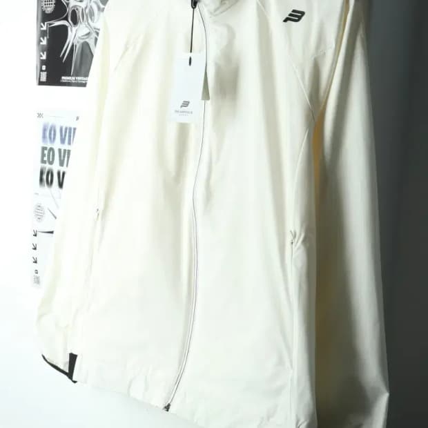 (L) 빈폴 집업 바람막이 점퍼자켓 새상품 기능성 화이트-15BA8