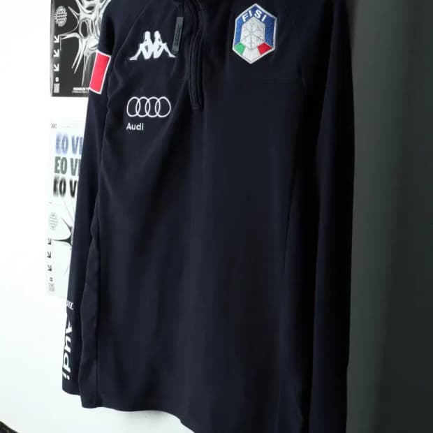 (L) 카파 카라 긴팔티셔츠 후리스 기모 이탈리아 스키팀-15BAB