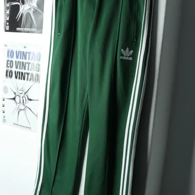 W(L) 아디다스 트레이닝복 바지 유로파 그린-21D9