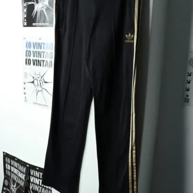 (S-M) 아디다스 트레이닝복 바지 금장 기모 한정판-21DB