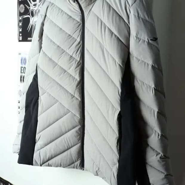 (L) 프로스펙스 패딩 점퍼자켓 덕다운 그레이 경량 오리털-15B50