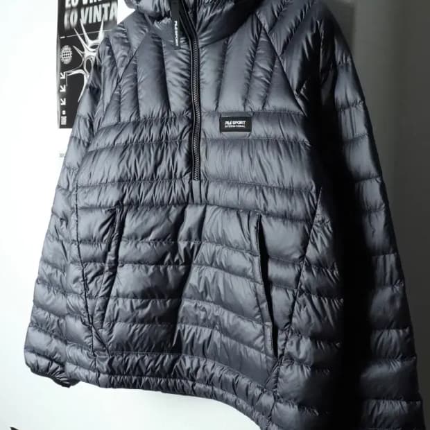 (S-M) 휠라 패딩 점퍼자켓 구스다운 아노락 경량 거위털-15B55