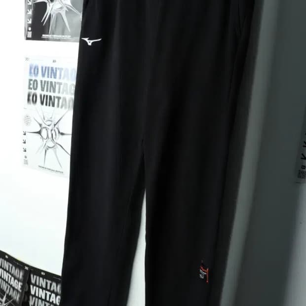 (XL) 미즈노 트레이닝복 바지 블랙 밴딩 헤비-21EC