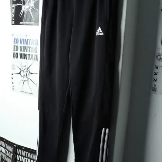 (XL) 아디다스 트레이닝복 바지 블랙 약기모 밴딩-21F2
