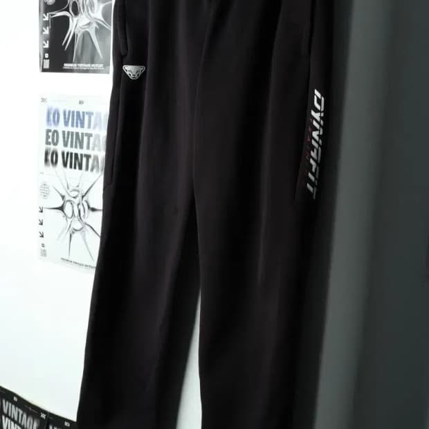 W(XL) 다이나핏 트레이닝복 바지 블랙 기모 두툼-21F6