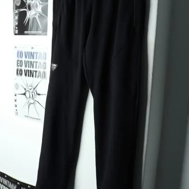 W(L) 다이나핏 트레이닝복 바지 블랙 밴딩 올드스쿨-21FD