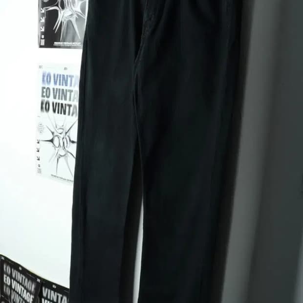 (L-XL) 리바이스 청바지 데님 블랙 기본핏-221E