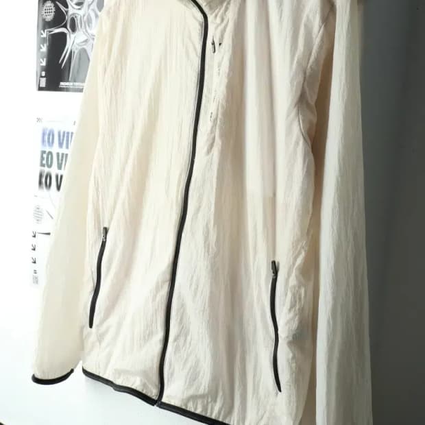 (XL) 휠라 집업 바람막이 점퍼자켓 경량 아이보리-15BE7