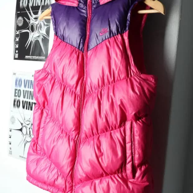 W(XL) 나이키 패딩 점퍼자켓 조끼 리버시블 덕다운-15BFB