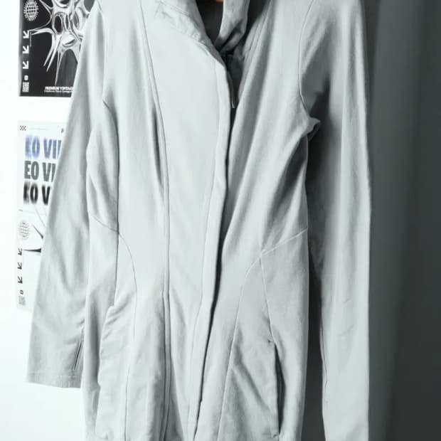 W(M-L) 노스페이스 집업 바람막이 점퍼자켓 그레이 유니크-15C8A