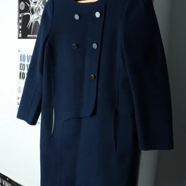 W(S) 시스템 드레스 원피스 한섬 블루 울-15C93