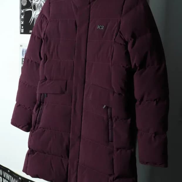 W(M) K2 케이투 패딩 점퍼자켓 퍼플 롱-15D0B