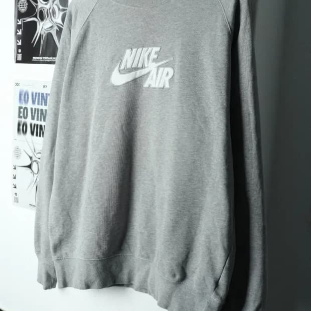 (XL-2XL) 나이키 맨투맨 티셔츠 년대 그레이 빅로고-15D13