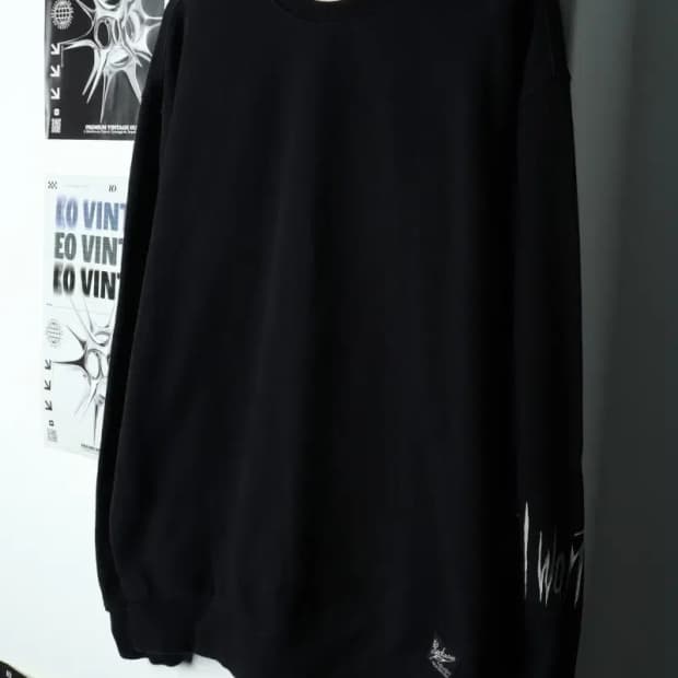 (L-XL) 버커루 맨투맨 티셔츠 오피움 한정판 블랙웨어-15D18