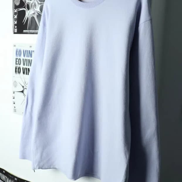 (XL-2XL) 질스튜어트 맨투맨 티셔츠 빅사이즈 연보라 무지-15D22