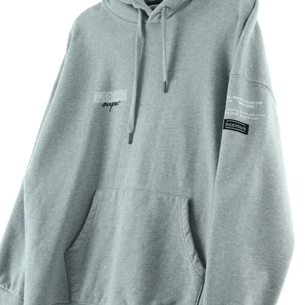 W(S) 앤더슨벨 후드티셔츠 기모 그레이 한정-15D94