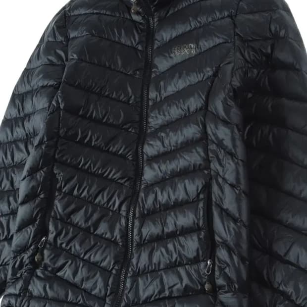 W(S) 코오롱스포츠 패딩 점퍼자켓 블랙 경량 구스다운-15DA1