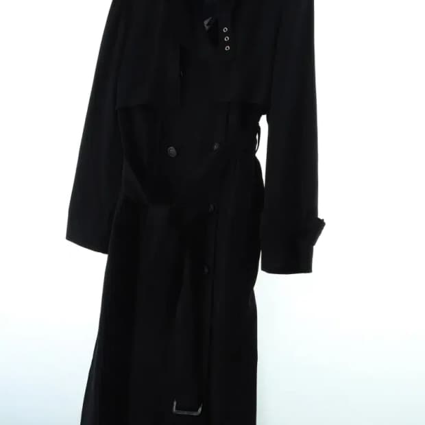 W(F) 럭키슈에뜨 코트자켓 트렌치 블랙 한정판-15DA7