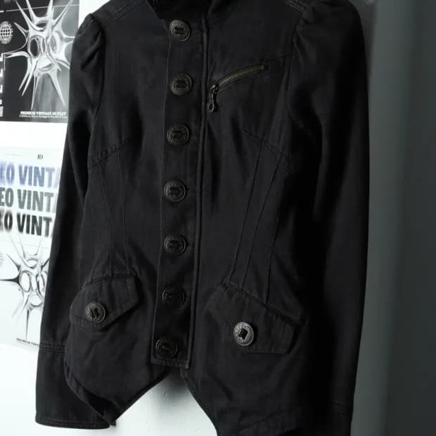 W(S-M) 디젤 집업 바람막이 점퍼자켓 블랙 라이더 한정-15EA1